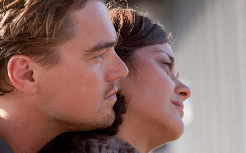immagine di Leonardo di Caprio Inception di Christopher Nolan